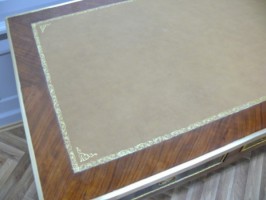 Barock Schreibtisch Antik Stil 160x75 Skai beige  LouisXV MoSr0267B – Bild 5
