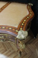 Barock Schreibtisch Antik Stil 200x110 Skai beige LouisXV MoSr0605Be – Bild 14